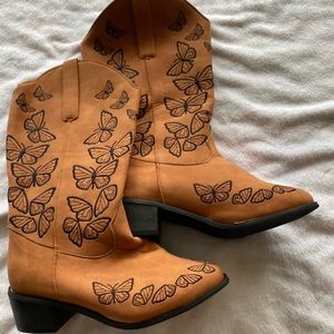 Butterfly Cowgirl Boots